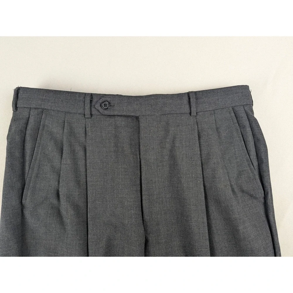 John‎ Farley Clothiers Mens Grey Two Button Suit 41R Made in USA Professional
